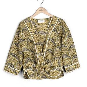BA&SH Blousson Roko Lady Jacket Paisley Block Print Quilted size US 4